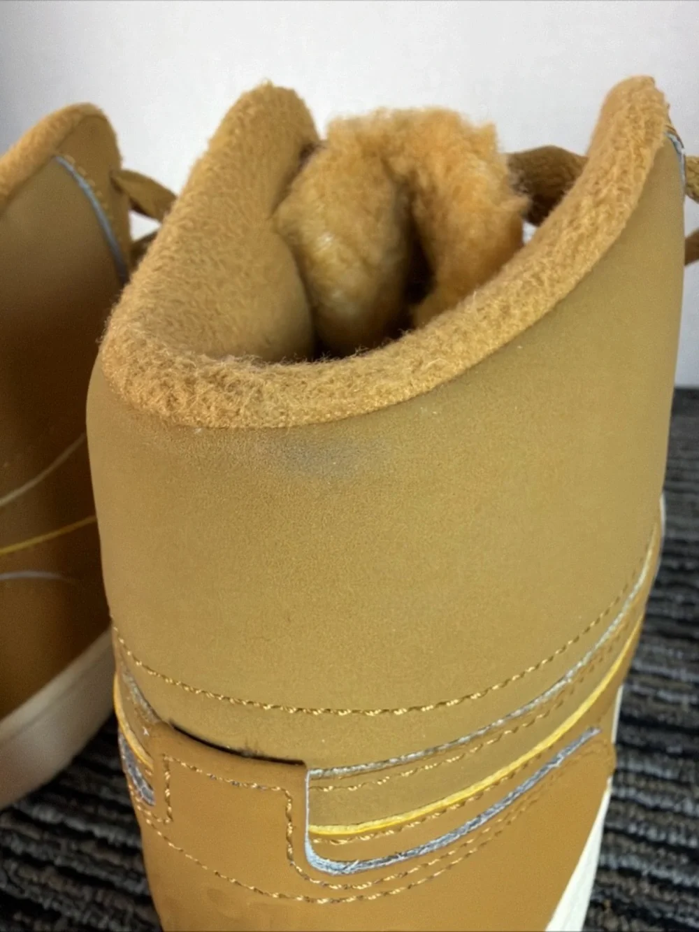 Nike Women's Ebernon Mid SE Wheat/Sail Sneakers AV2478-700 - Size 8.5 - Picture 8 of 11